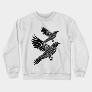 Trival crow flying Crewneck Sweatshirt